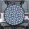 Good Night Koala Pattern Print Leather Spare Tire Cover