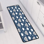 Good Night Koala Pattern Print Long Kitchen Mat