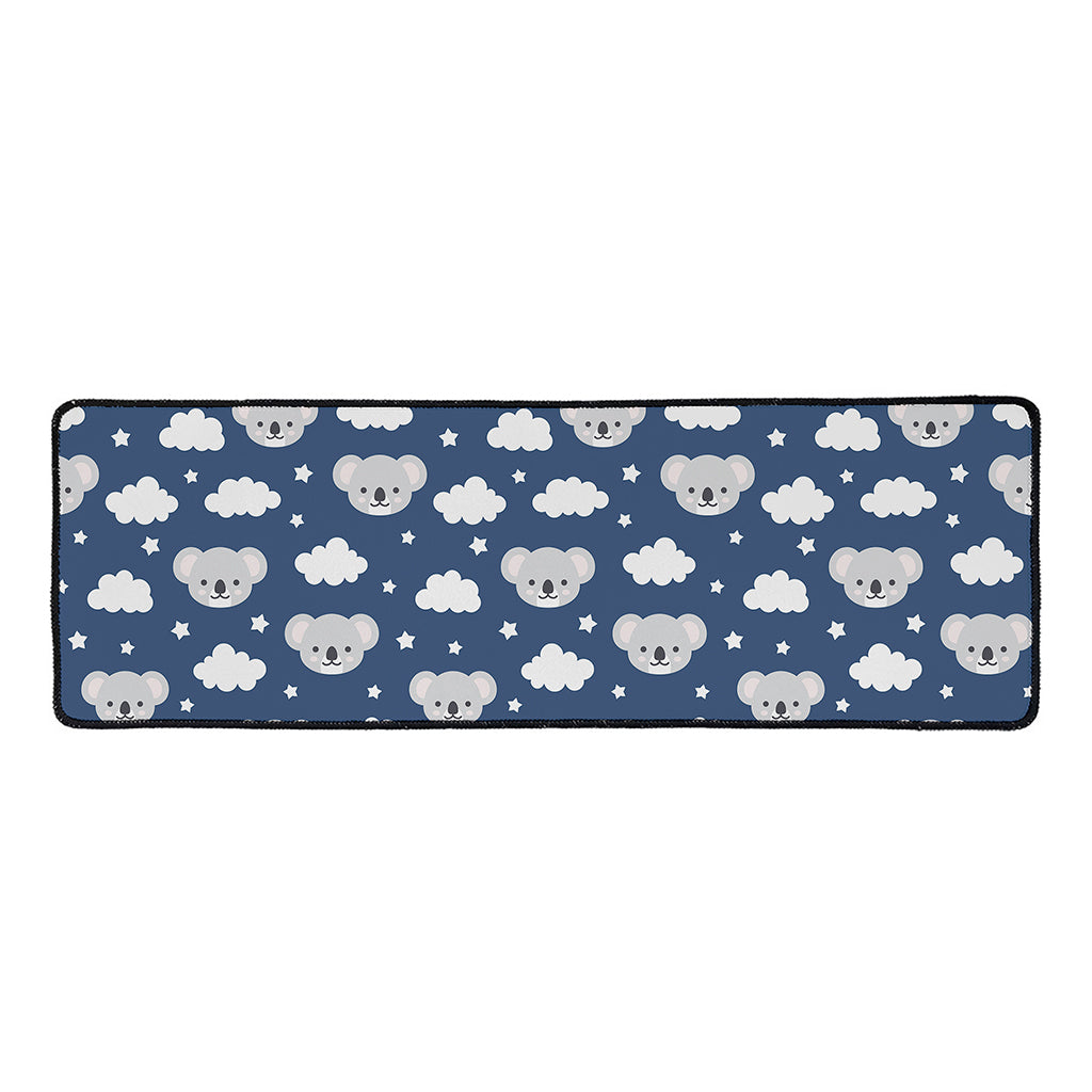 Good Night Koala Pattern Print Long Kitchen Mat