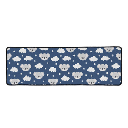 Good Night Koala Pattern Print Long Kitchen Mat