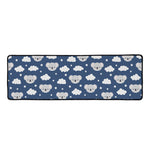Good Night Koala Pattern Print Long Kitchen Mat