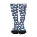 Good Night Koala Pattern Print Long Socks