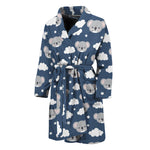 Good Night Koala Pattern Print Men's Bathrobe