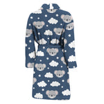 Good Night Koala Pattern Print Men's Bathrobe
