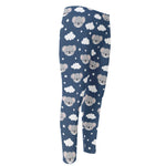 Good Night Koala Pattern Print Men's Compression Pants