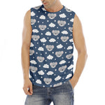 Good Night Koala Pattern Print Men's Fitness Tank Top