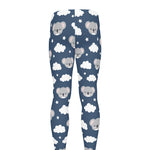 Good Night Koala Pattern Print Men's leggings