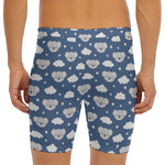 Good Night Koala Pattern Print Men's Long Boxer Briefs