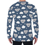 Good Night Koala Pattern Print Men's Long Sleeve T-Shirt