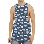 Good Night Koala Pattern Print Men's Muscle Tank Top
