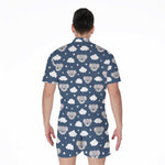 Good Night Koala Pattern Print Men's Rompers