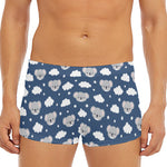 Good Night Koala Pattern Print Men's Short Boxer Briefs