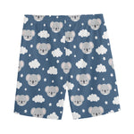 Good Night Koala Pattern Print Men's Sports Shorts