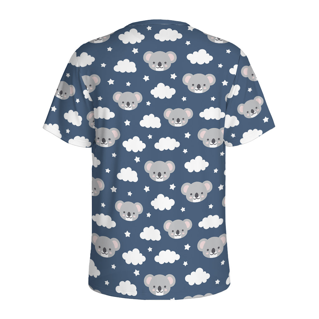 Good Night Koala Pattern Print Men's Sports T-Shirt