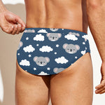 Good Night Koala Pattern Print Men's Swim Briefs