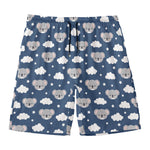 Good Night Koala Pattern Print Men's Swim Trunks