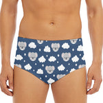 Good Night Koala Pattern Print Men's Triangle Swim Briefs