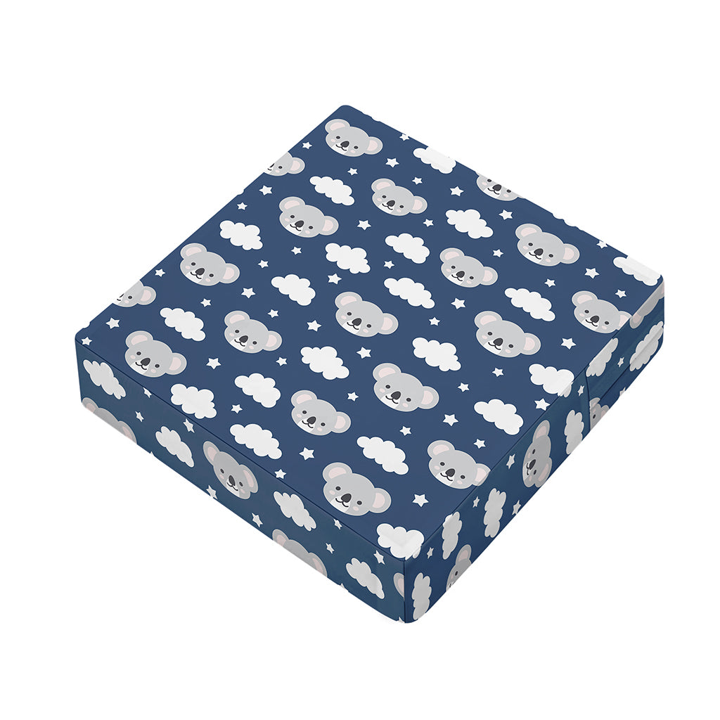 Good Night Koala Pattern Print Outdoor Seat Cushion Cover