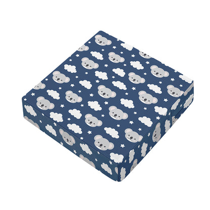 Good Night Koala Pattern Print Outdoor Seat Cushion Cover