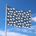 Good Night Koala Pattern Print Polyester Flag