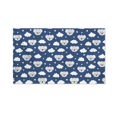 Good Night Koala Pattern Print Polyester Flag