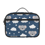 Good Night Koala Pattern Print Portable Lunch Bag