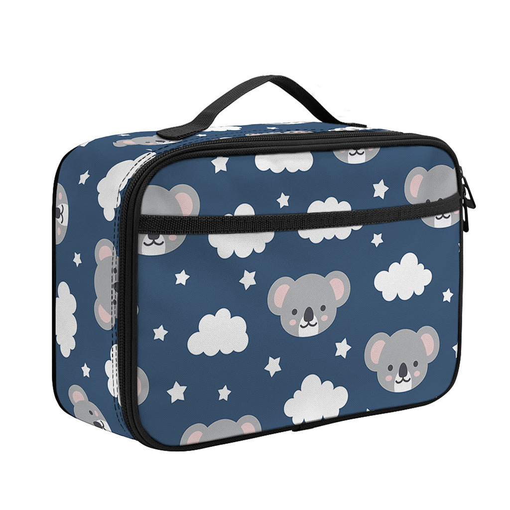Good Night Koala Pattern Print Portable Lunch Bag