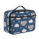 Good Night Koala Pattern Print Portable Lunch Bag