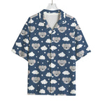 Good Night Koala Pattern Print Rayon Hawaiian Shirt