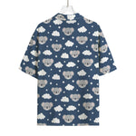 Good Night Koala Pattern Print Rayon Hawaiian Shirt