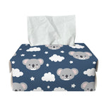 Good Night Koala Pattern Print Rectangle Tissue Box Cover