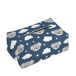 Good Night Koala Pattern Print Rectangle Tissue Box Cover