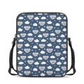 Good Night Koala Pattern Print Rectangular Crossbody Bag