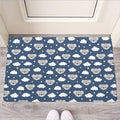 Good Night Koala Pattern Print Rubber Doormat