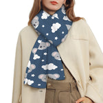 Good Night Koala Pattern Print Scarf