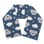 Good Night Koala Pattern Print Scarf