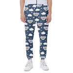 Good Night Koala Pattern Print Scuba Joggers