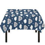 Good Night Koala Pattern Print Tablecloth