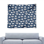 Good Night Koala Pattern Print Tapestry