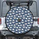 Good Night Koala Pattern Print Tire Cover With Camera Hole