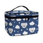 Good Night Koala Pattern Print Travel Makeup Bag