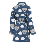 Good Night Koala Pattern Print Women's Bathrobe