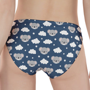 Good Night Koala Pattern Print Women's Panties