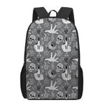 Gothic Wicca Curse Print 17 Inch Backpack