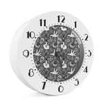 Gothic Wicca Curse Print Alarm Clock
