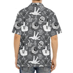 Gothic Wicca Curse Print Aloha Shirt