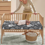 Gothic Wicca Curse Print Baby Crib Sheet