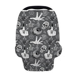 Gothic Wicca Curse Print Baby Seat Cover