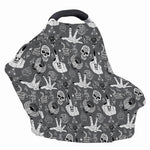 Gothic Wicca Curse Print Baby Seat Cover
