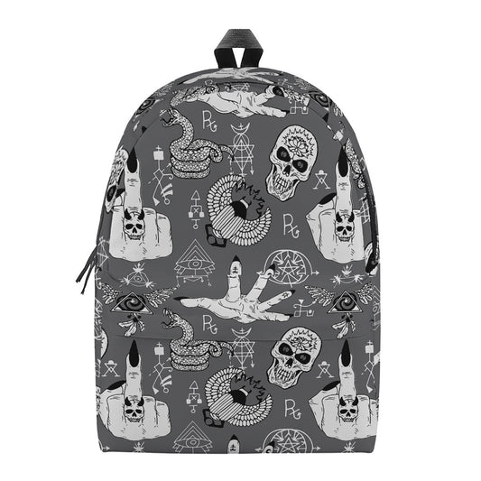 Gothic Wicca Curse Print Backpack